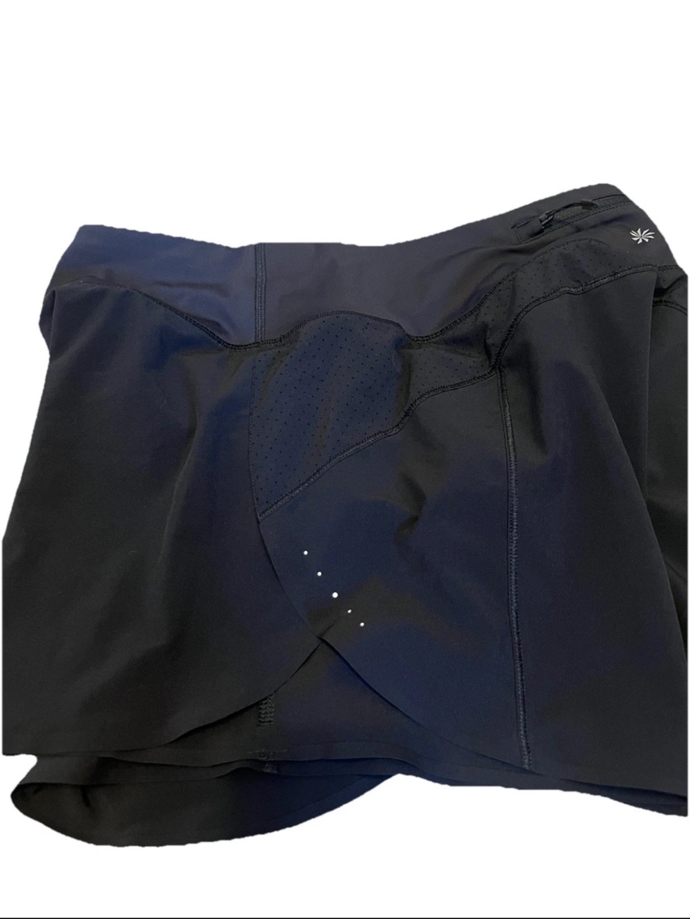 Athleta Black Run With It 4.5” Shorts Active Running Hiking Trail Gorp Women’s - Picture 3 of 8